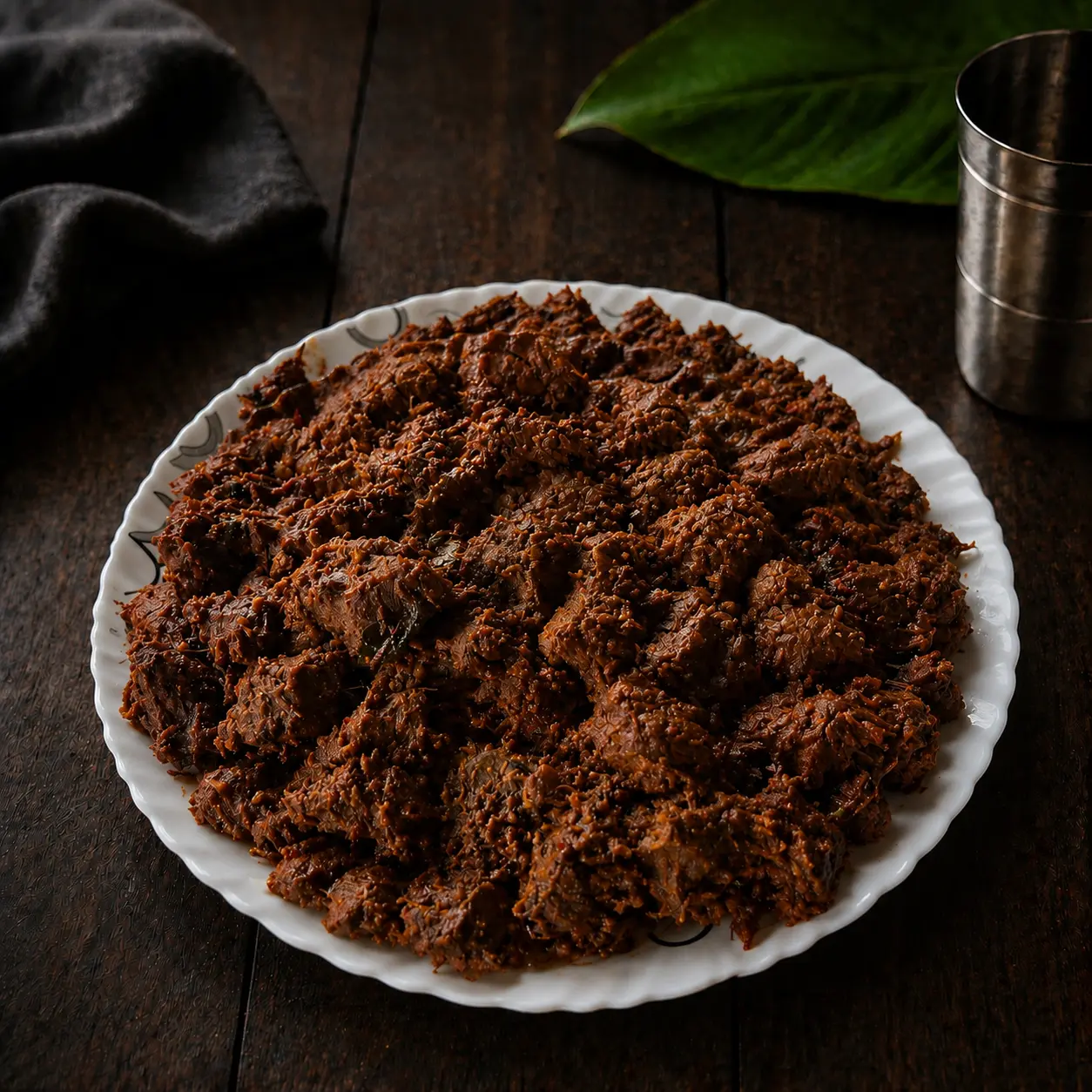 Beef palli curry served at KollyaBeef